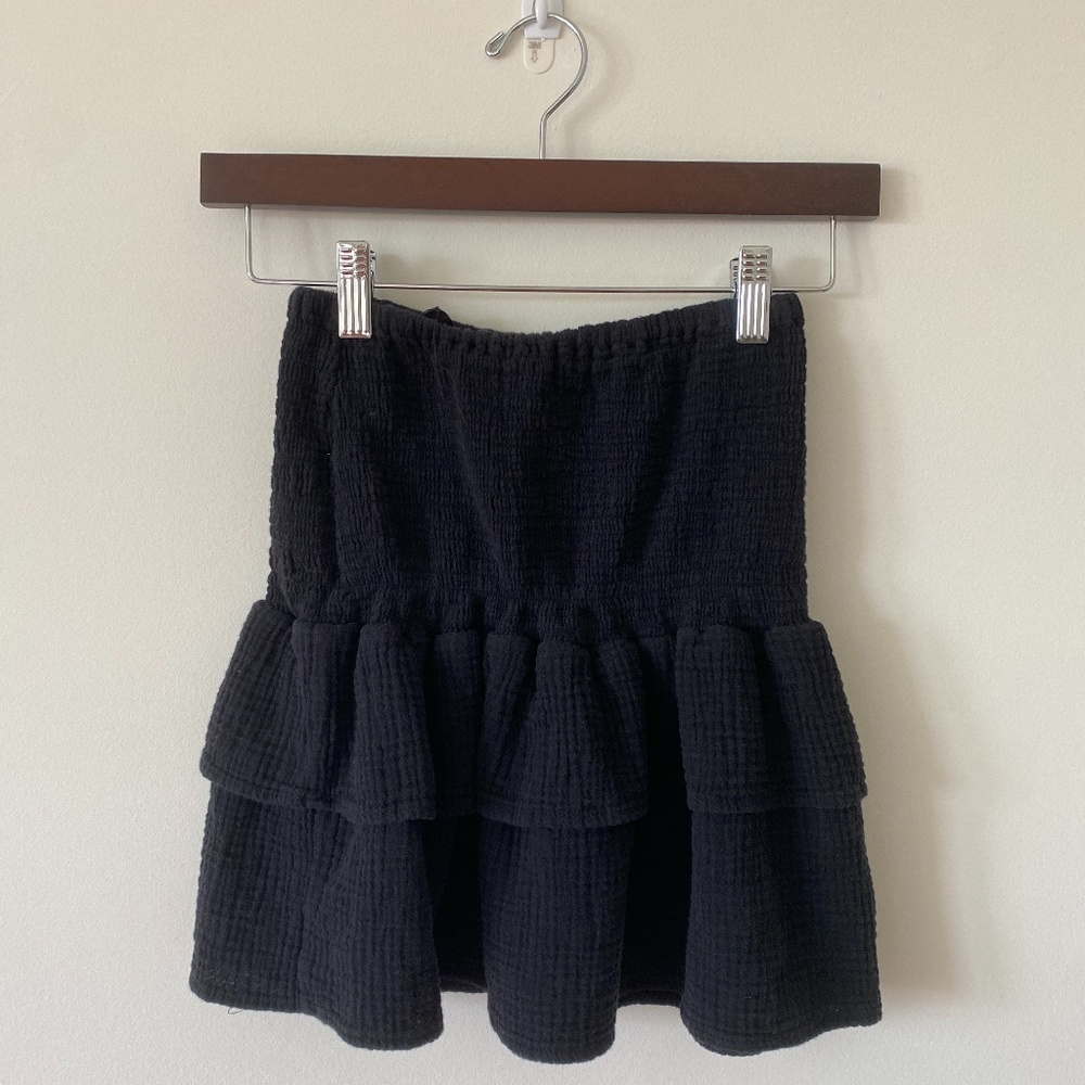 Cotton On black ruffle skirt